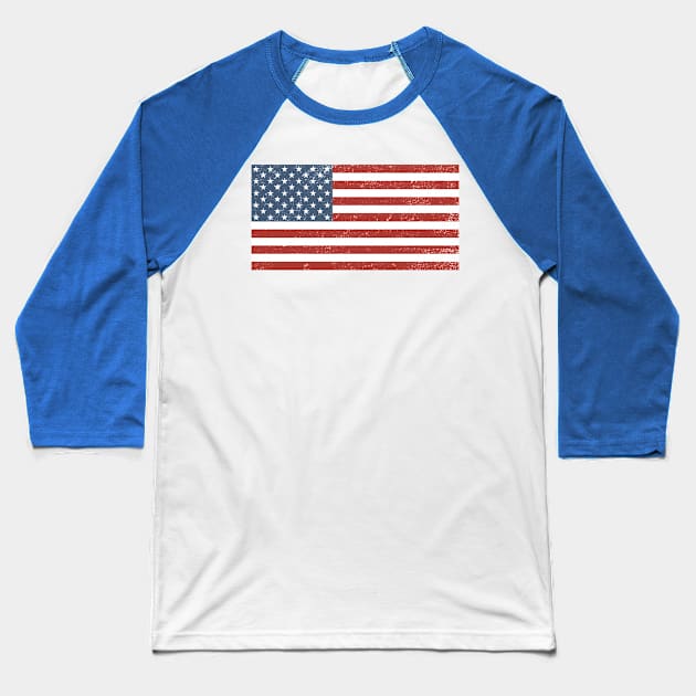 US Flag Baseball T-Shirt by fishbiscuit